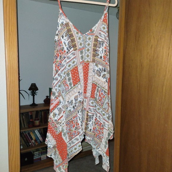 Multi print handkerchief dress - Picture 4 of 5